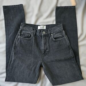 Reformation High-Rise Black Jeans